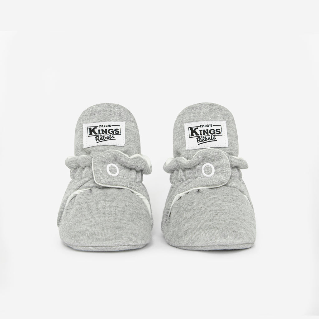 Zapatos Bebé Algodón Gris Jaspe Classic