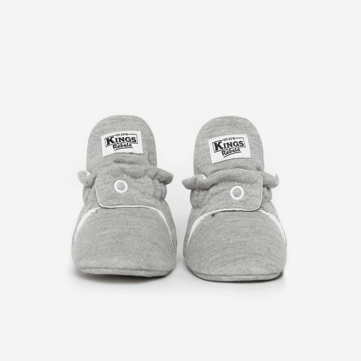 Zapatos Bebé Algodón Gris Jaspe Gripper