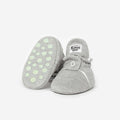 Zapatos Bebé Algodón Gris Jaspe Gripper