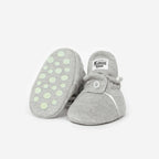 Zapatos Bebé Algodón Gris Jaspe Gripper