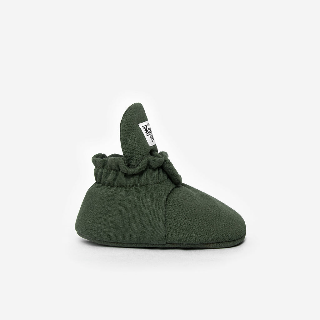 Zapatos Bebé Algodón Verde Gripper
