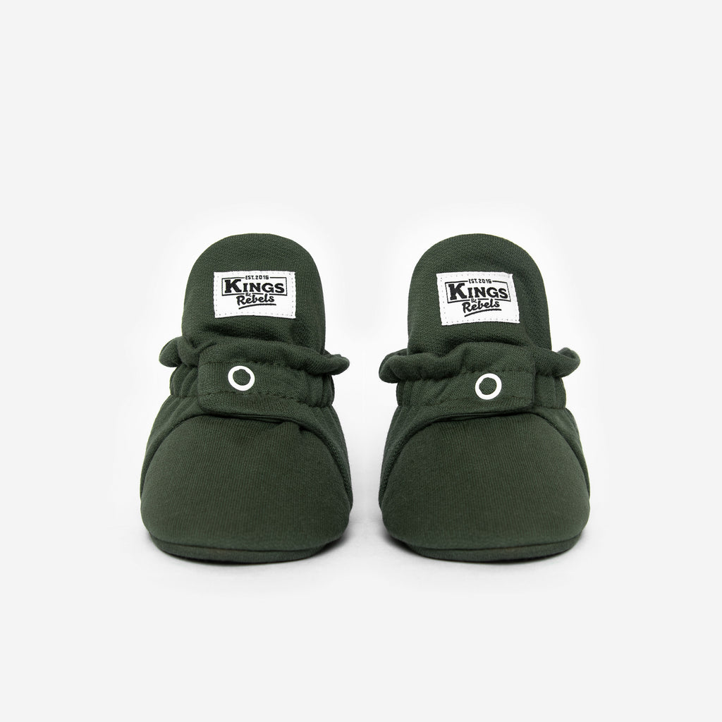 Zapatos Bebé Algodón Verde Gripper