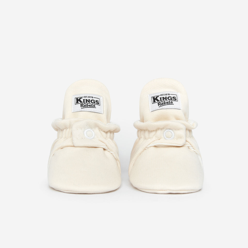 Zapatos Bebé Algodón Crema Classic