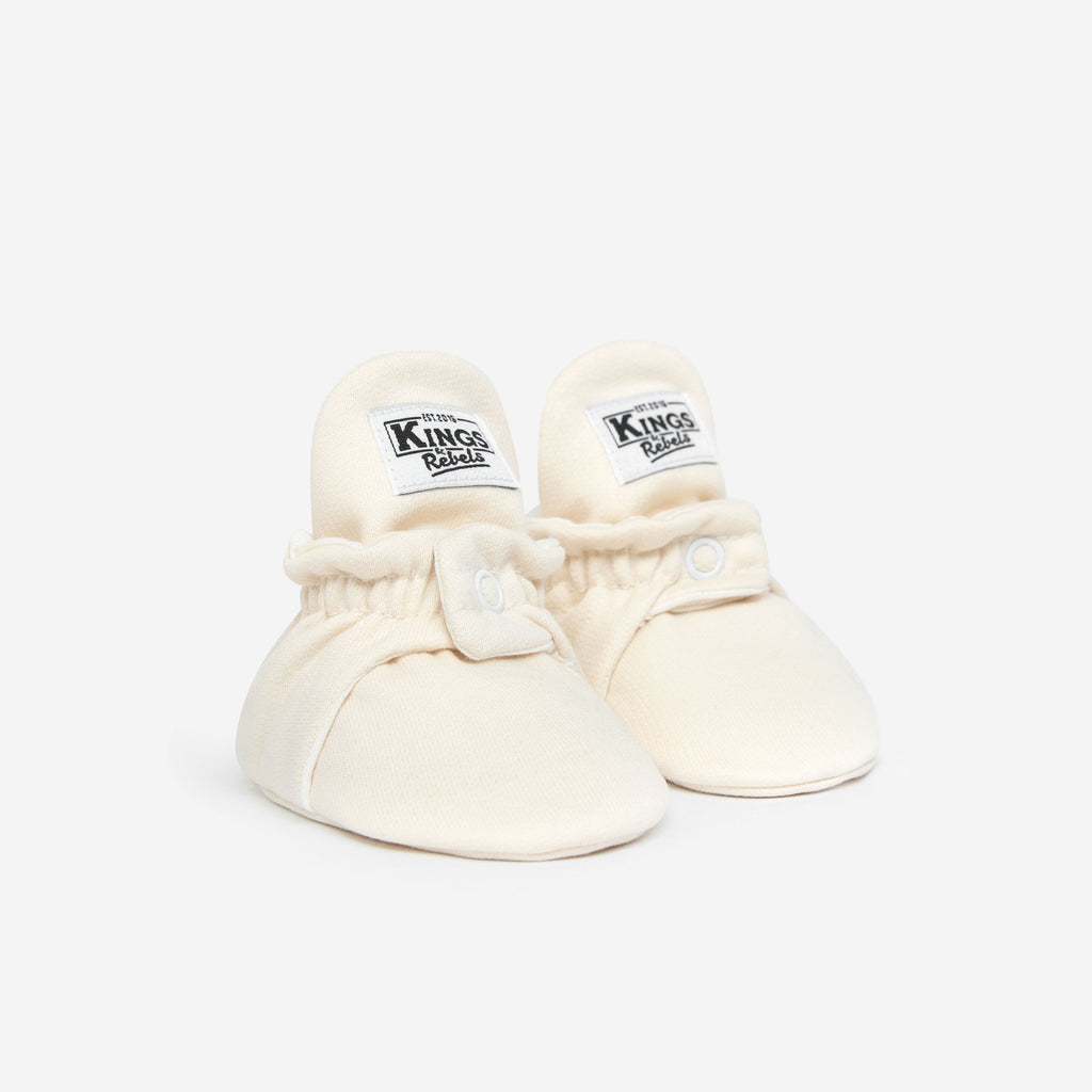 Zapatos Bebé Algodón Crema Classic