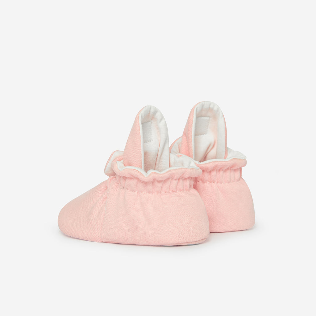 Zapatos Bebé Algodón Rosado Gripper