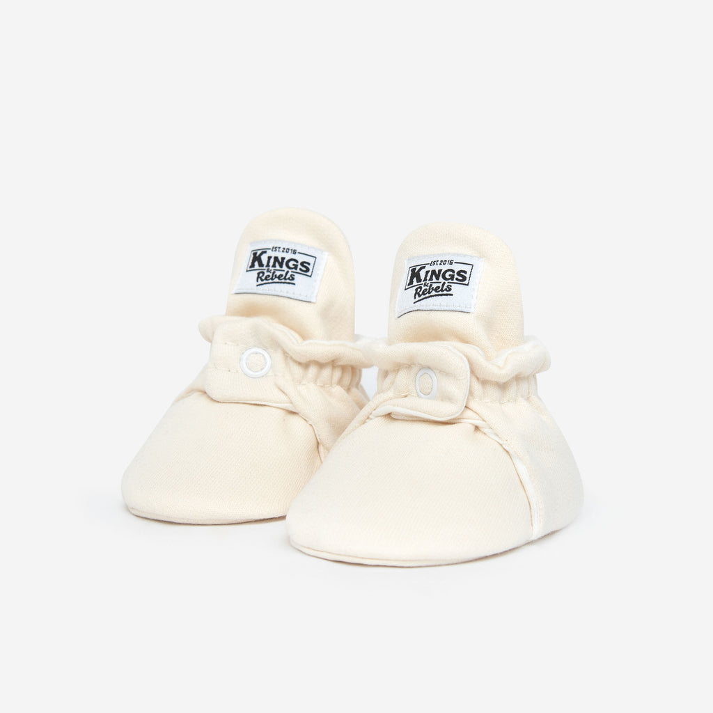 Zapatos Bebé Algodón Crema Classic