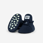 Zapatos Bebé Algodón Azul Gripper