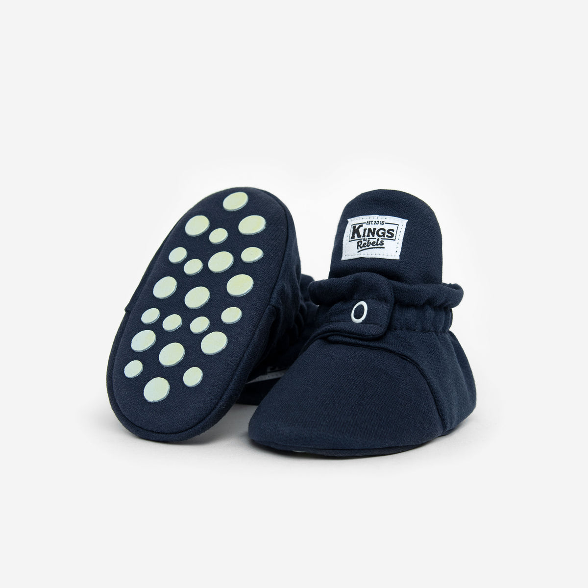Zapatos Bebé Algodón Azul Gripper