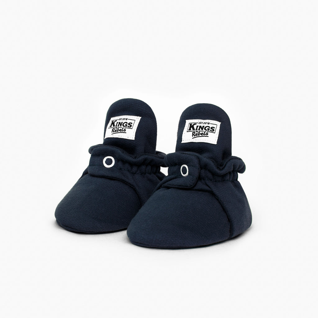 Zapatos Bebé Algodón Azul Classic