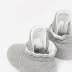 Zapatos Bebé Algodón Gris Jaspe Gripper