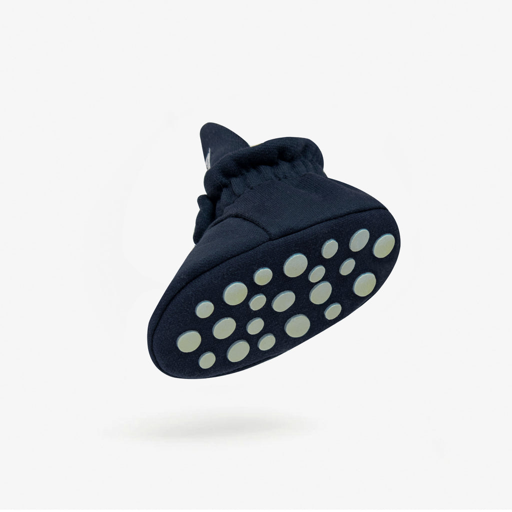 Zapatos Bebé Algodón Azul Gripper