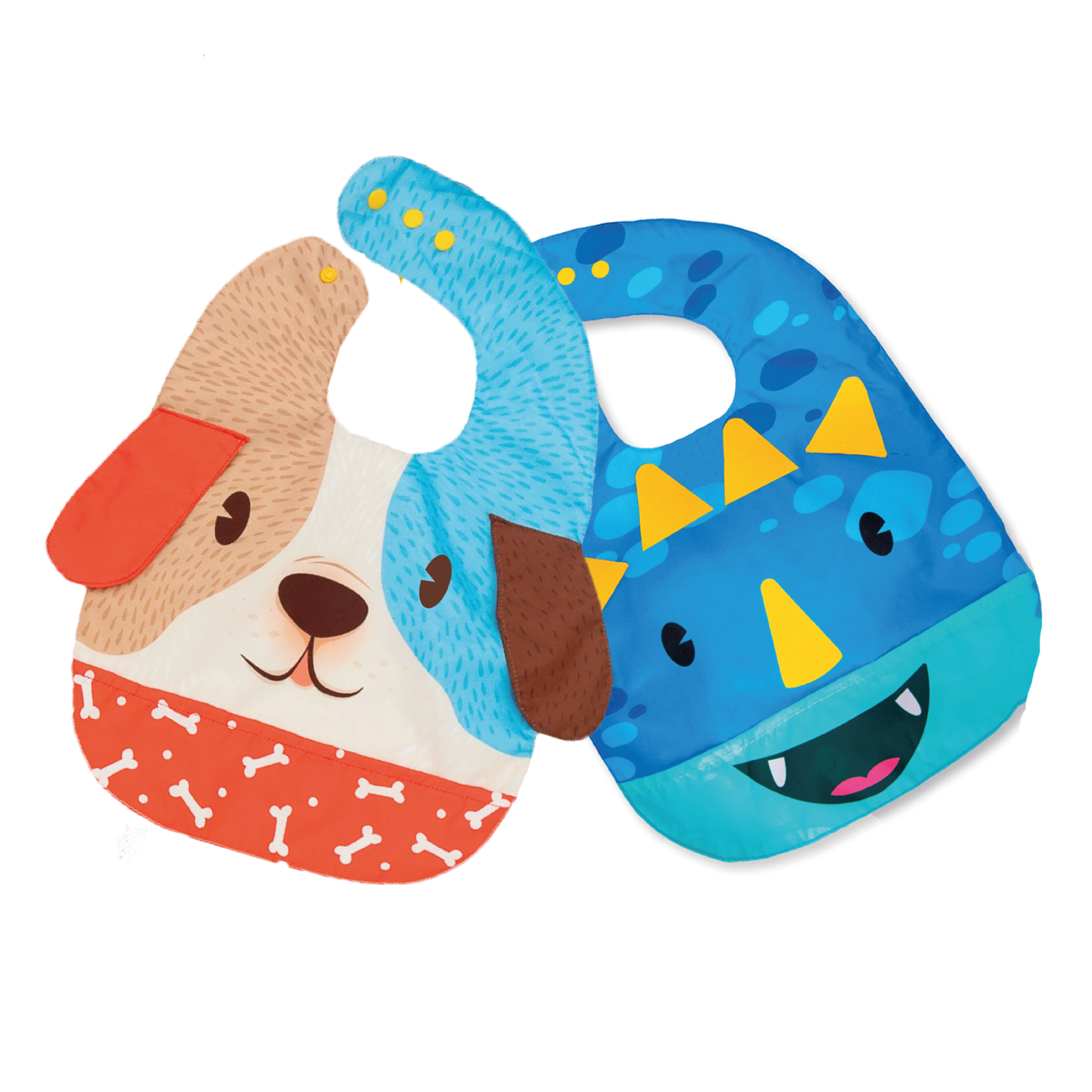 Combo Babero Perrito + babero Dinosaurio