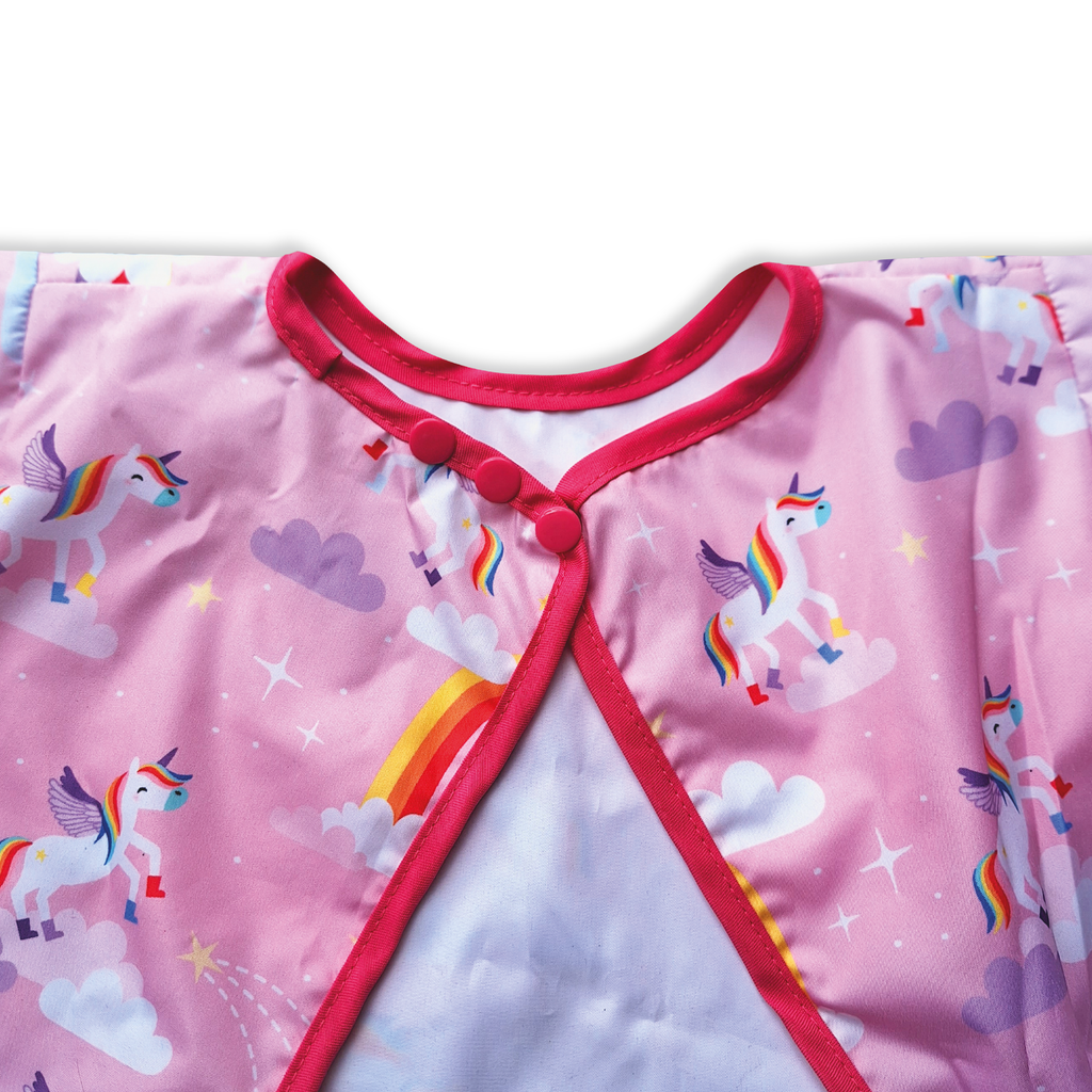 Babero manga larga Unicornios