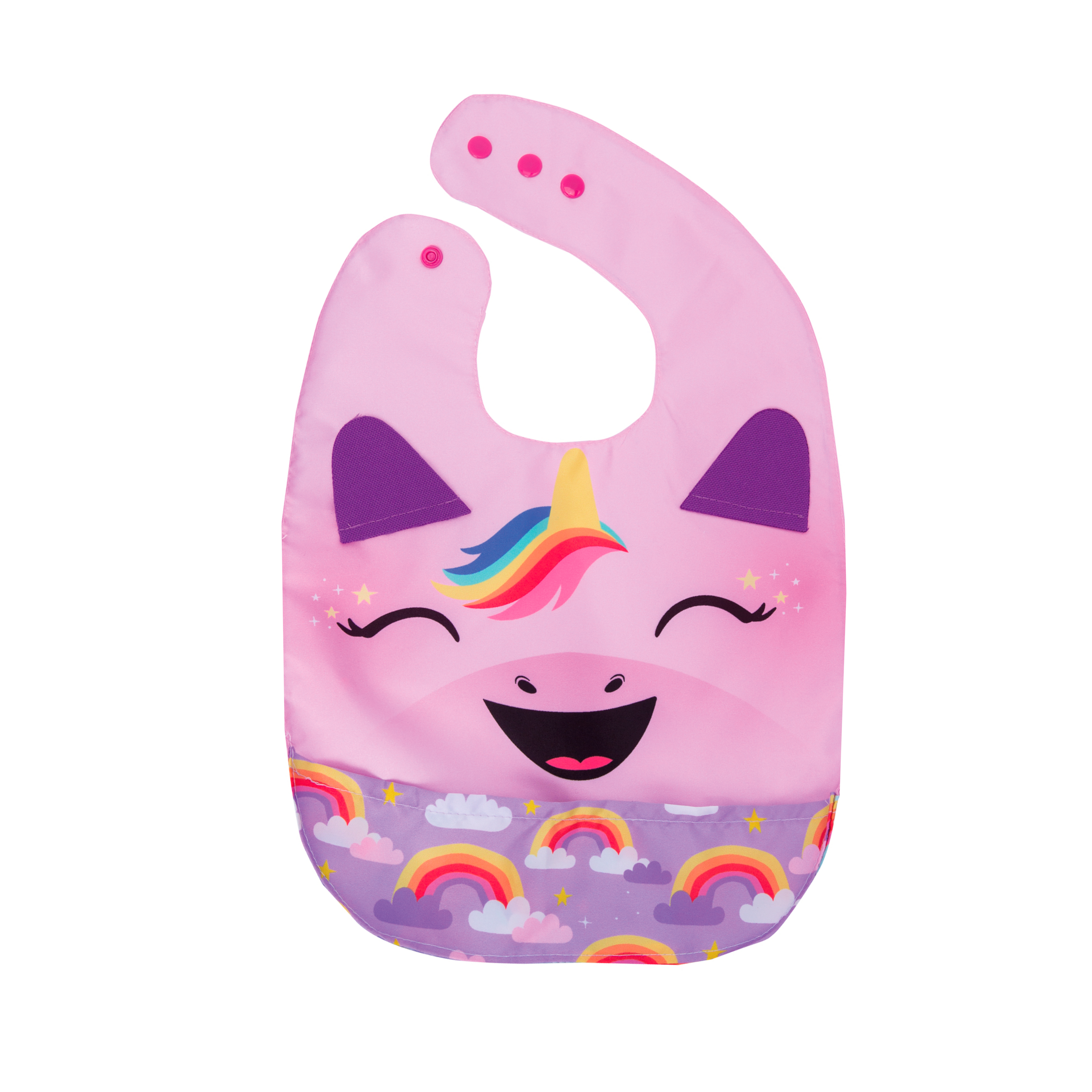 Combo Babero unicornio + babero Flora