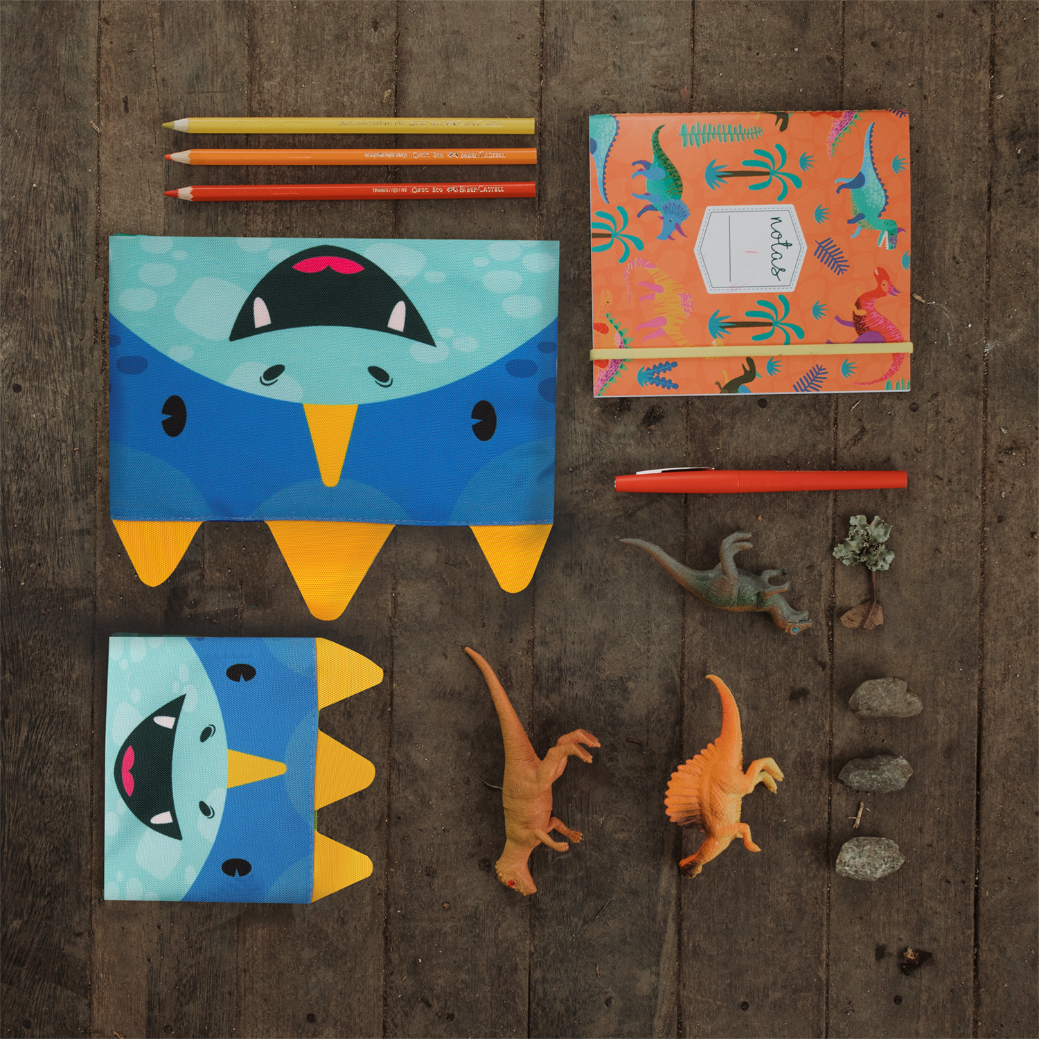 Bolsa de colores cara Dinosaurio