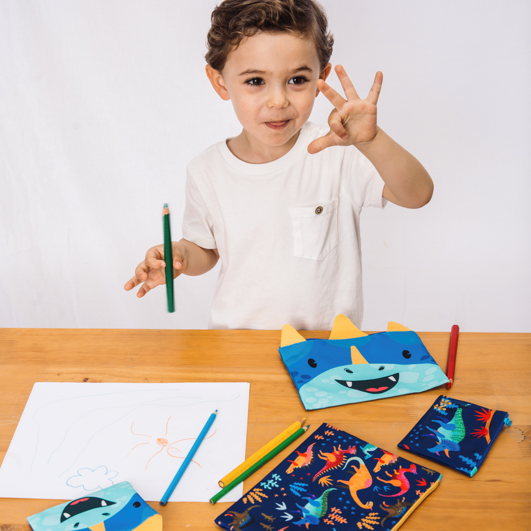 Bolsa de colores cara Dinosaurio