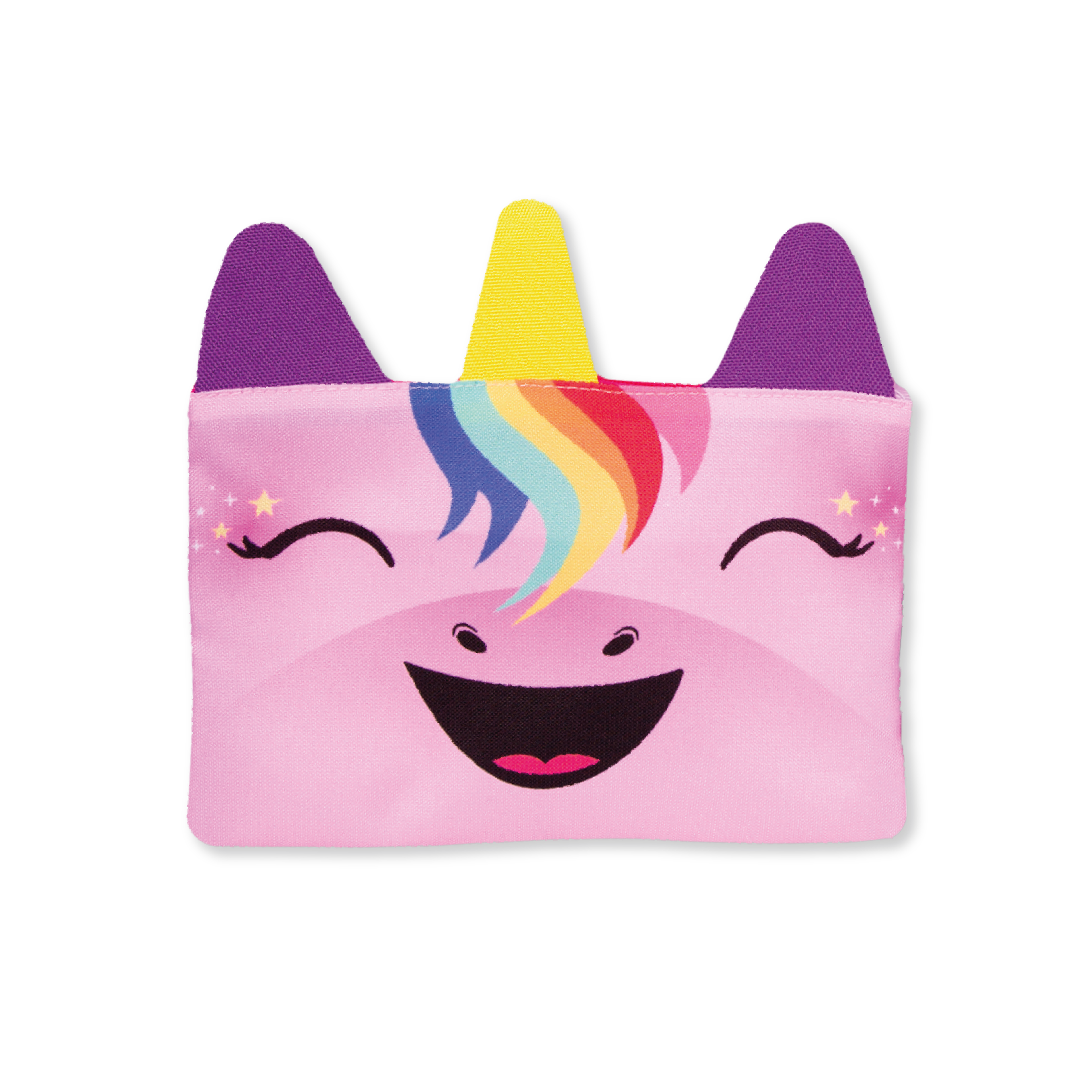Combo morral + Bolsa de color cara unicornio
