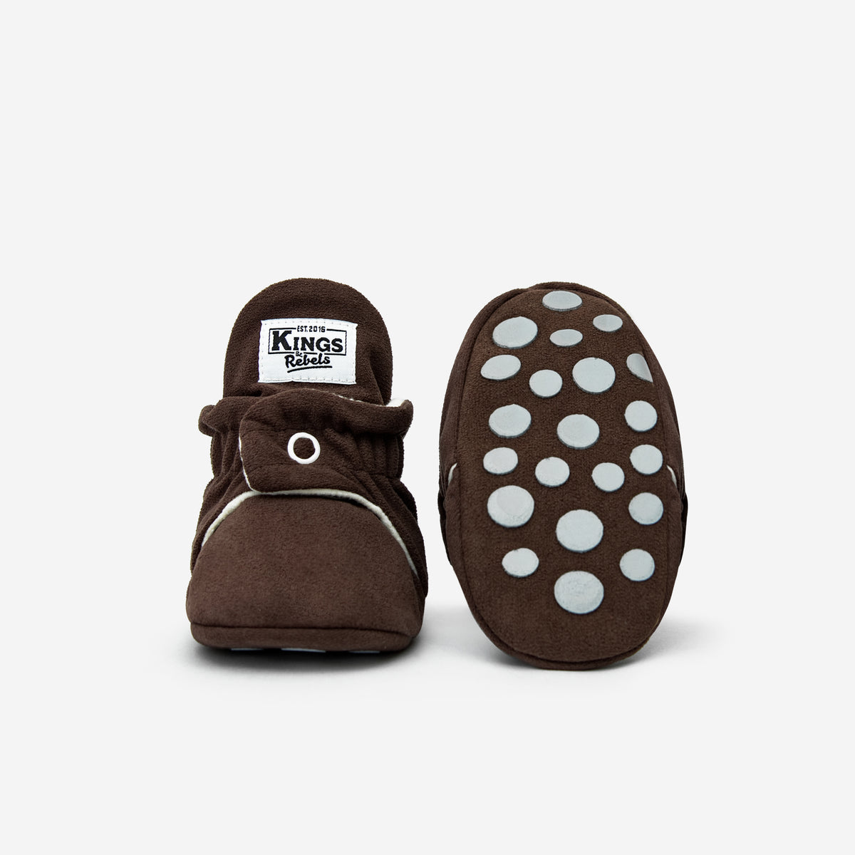 Zapatos Bebé Gamuza Chocolate Gripper