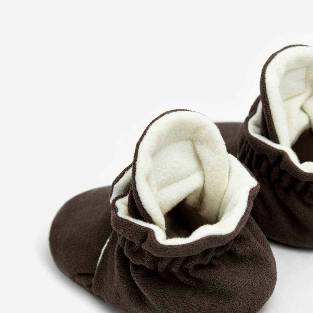 Zapatos Bebé Gamuza Chocolate Gripper