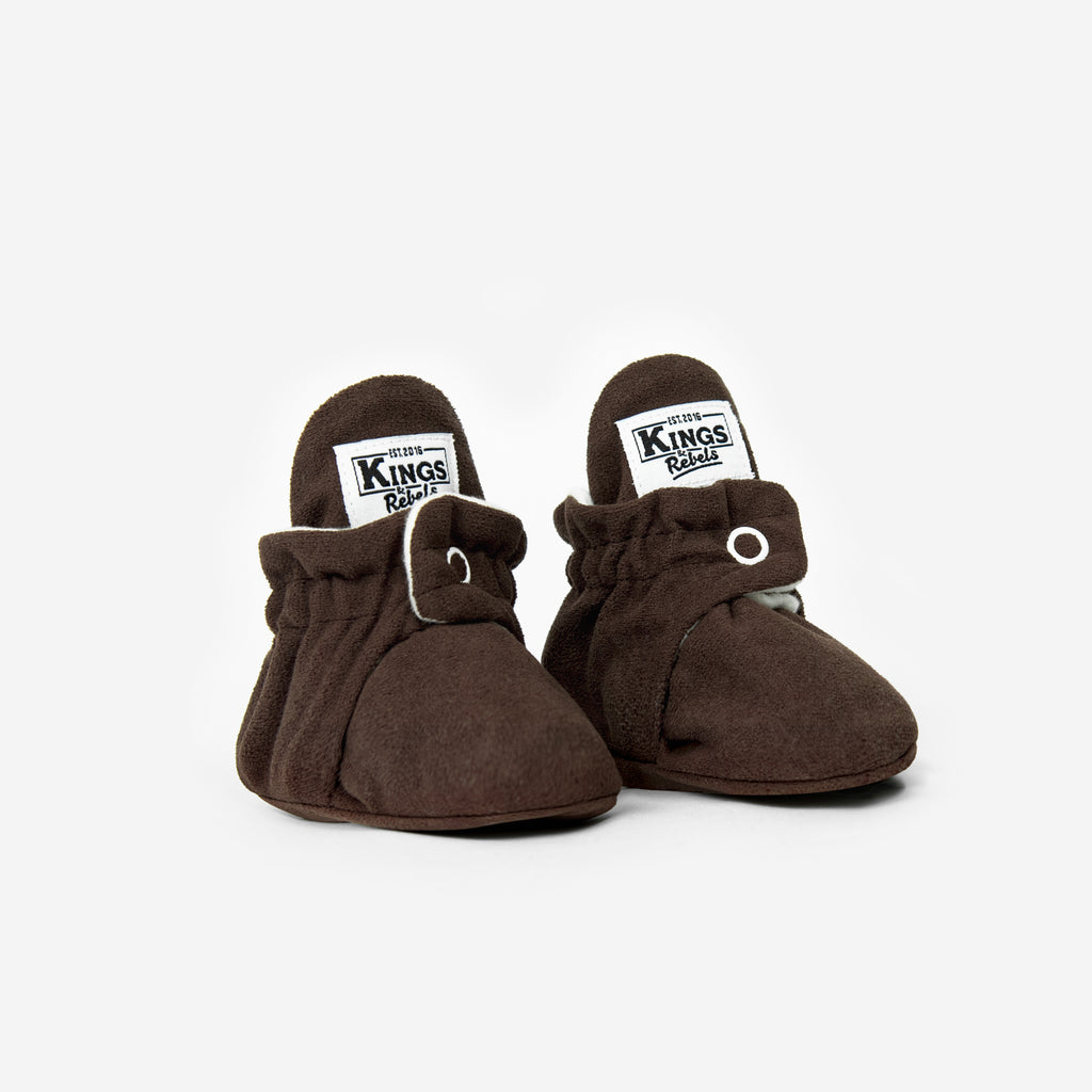 Zapatos Bebé Gamuza Chocolate Classic