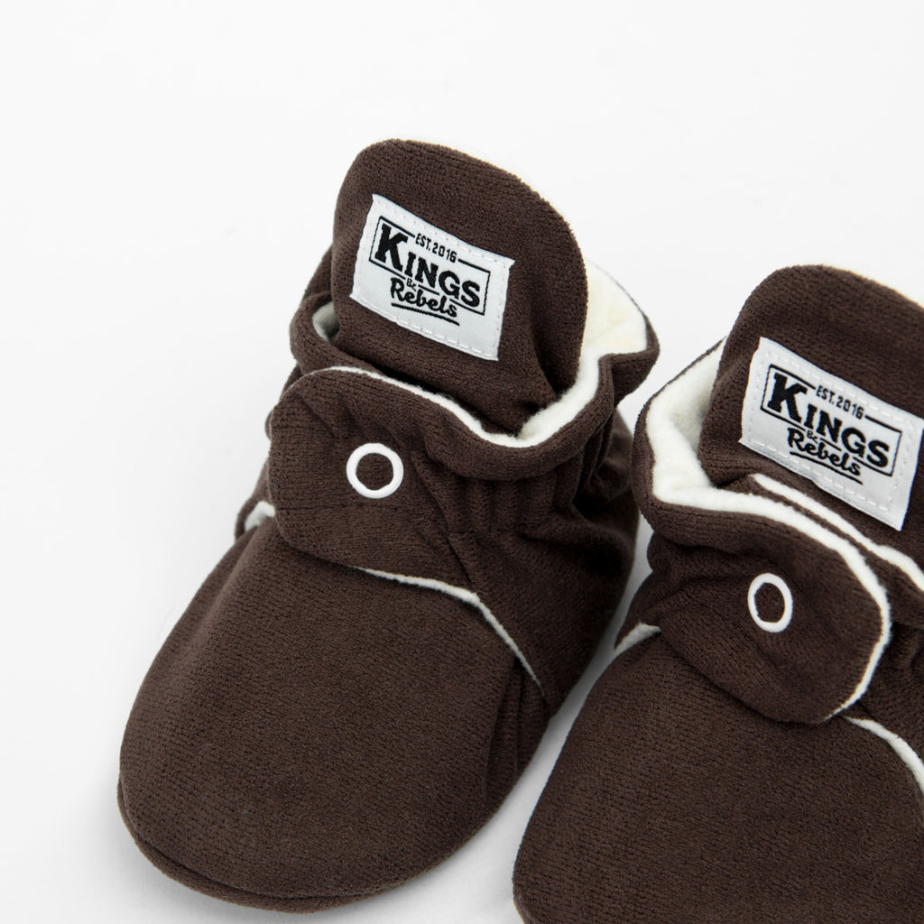 Zapatos Bebé Gamuza Chocolate Classic