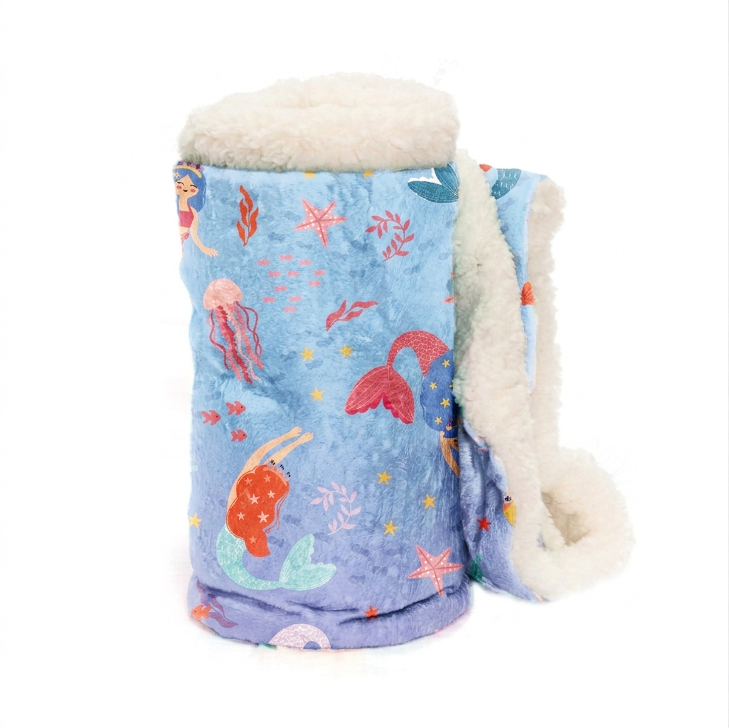 Cobija para niña de Sirenas