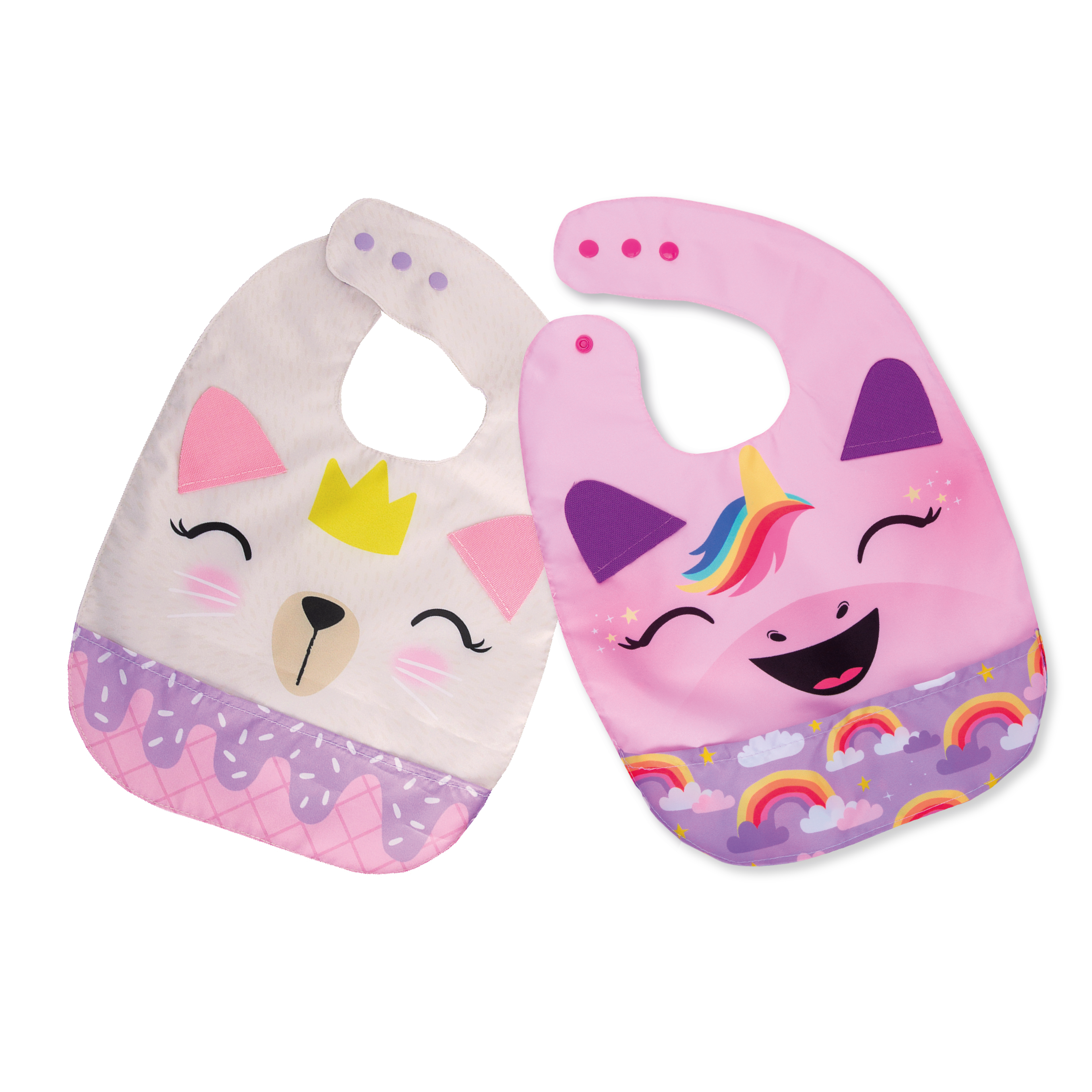 Combo Babero unicornio + babero Flora
