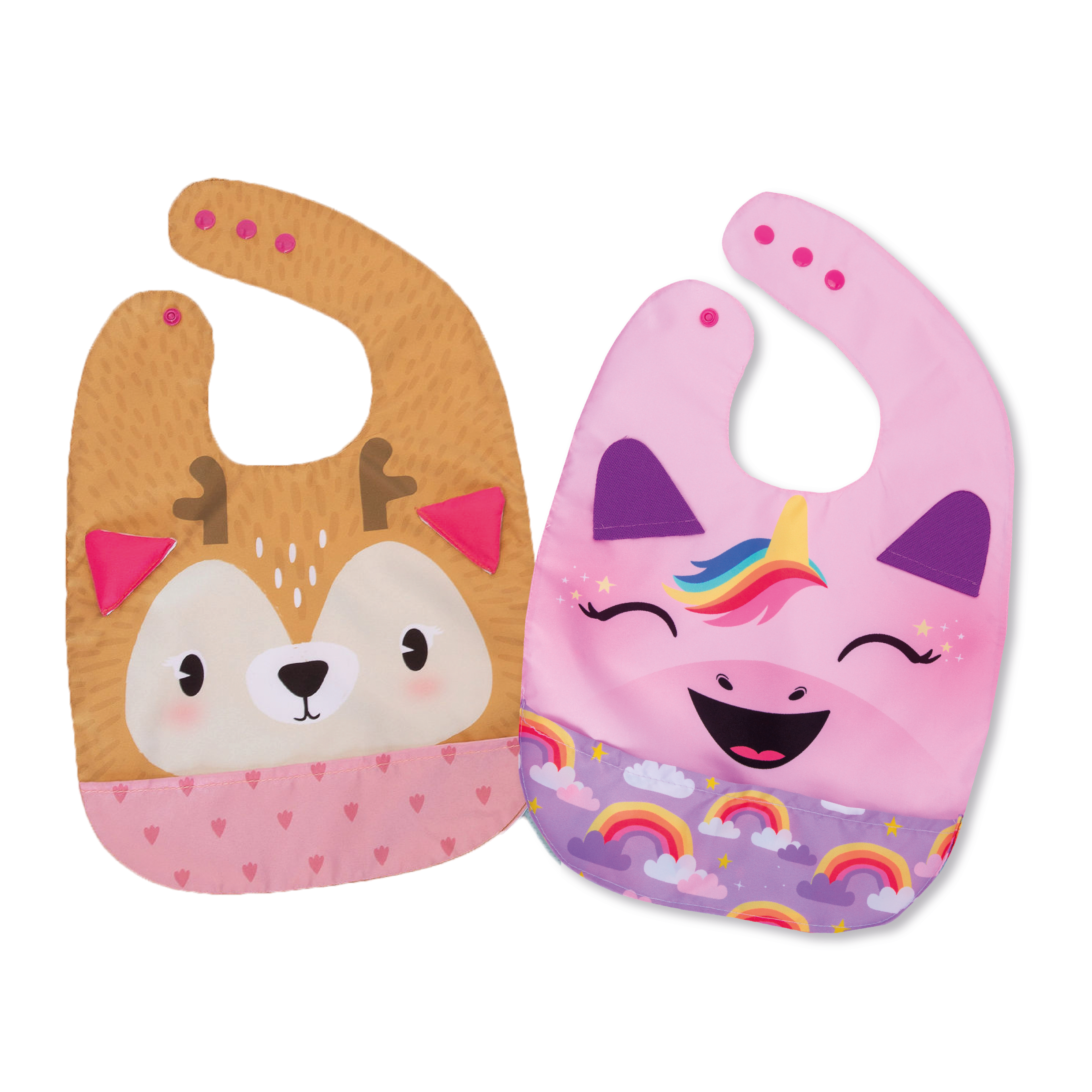 Combo Babero unicornio + babero venado