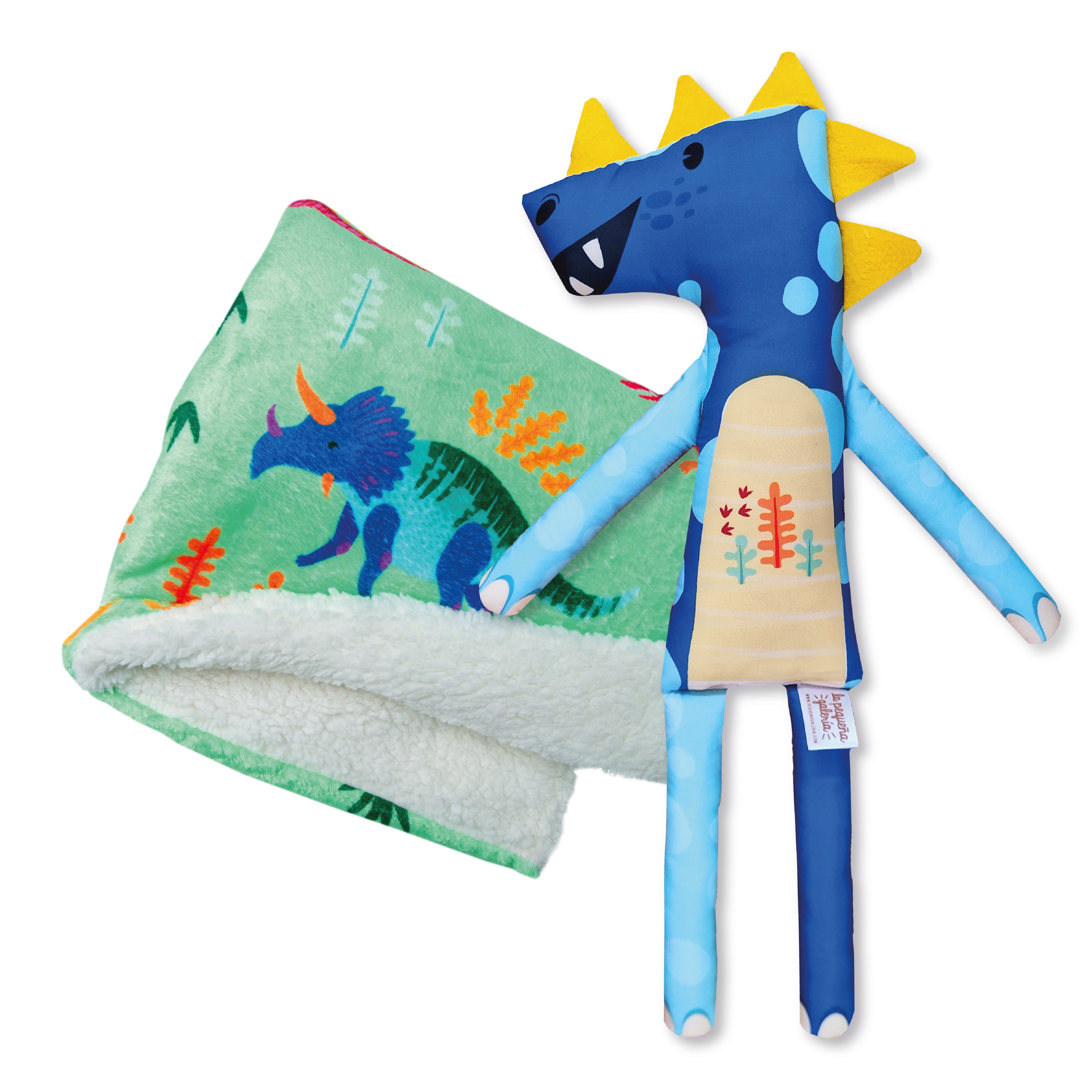 Combo Cobija Dinosaurios + Peluche Saurus