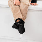 Zapatos Bebé Gamuza Negro Gripper