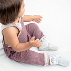 Zapatos Bebé Algodón Gris Jaspe Gripper