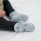 Zapatos Bebé Gamuza Gris Claro Gripper
