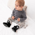 Zapatos Bebé Gamuza Negro Gripper