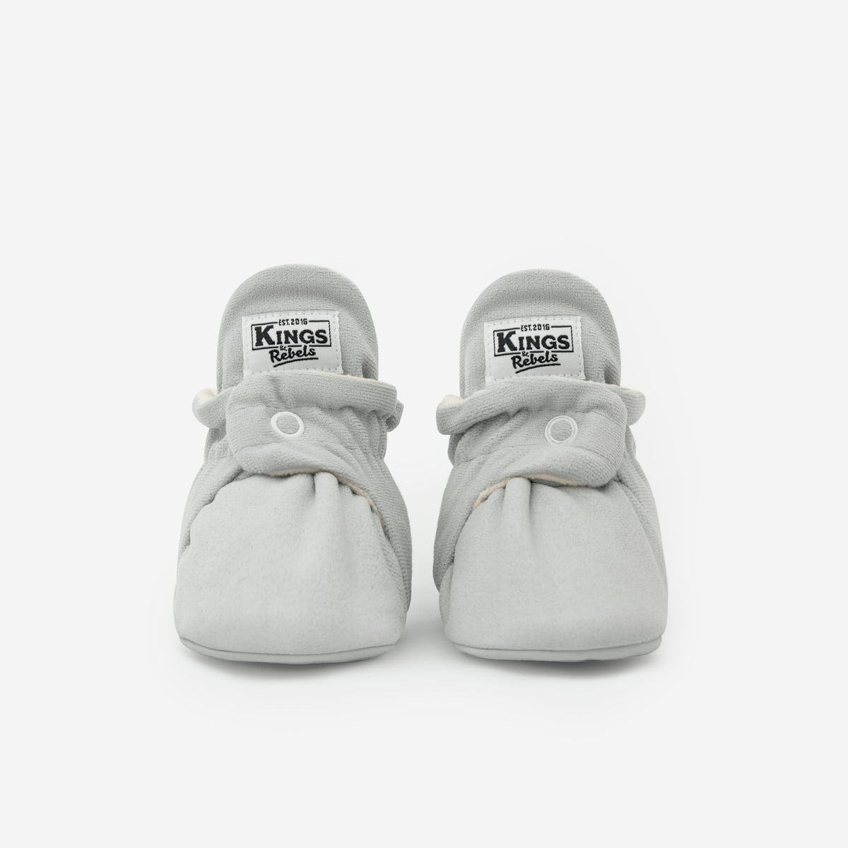 Zapatos Bebé Gamuza Gris Claro Gripper