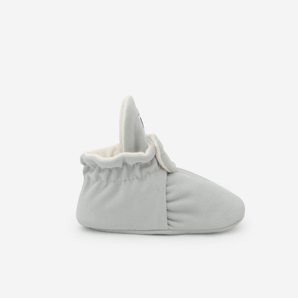 Zapatos Bebé Gamuza Gris Claro Gripper