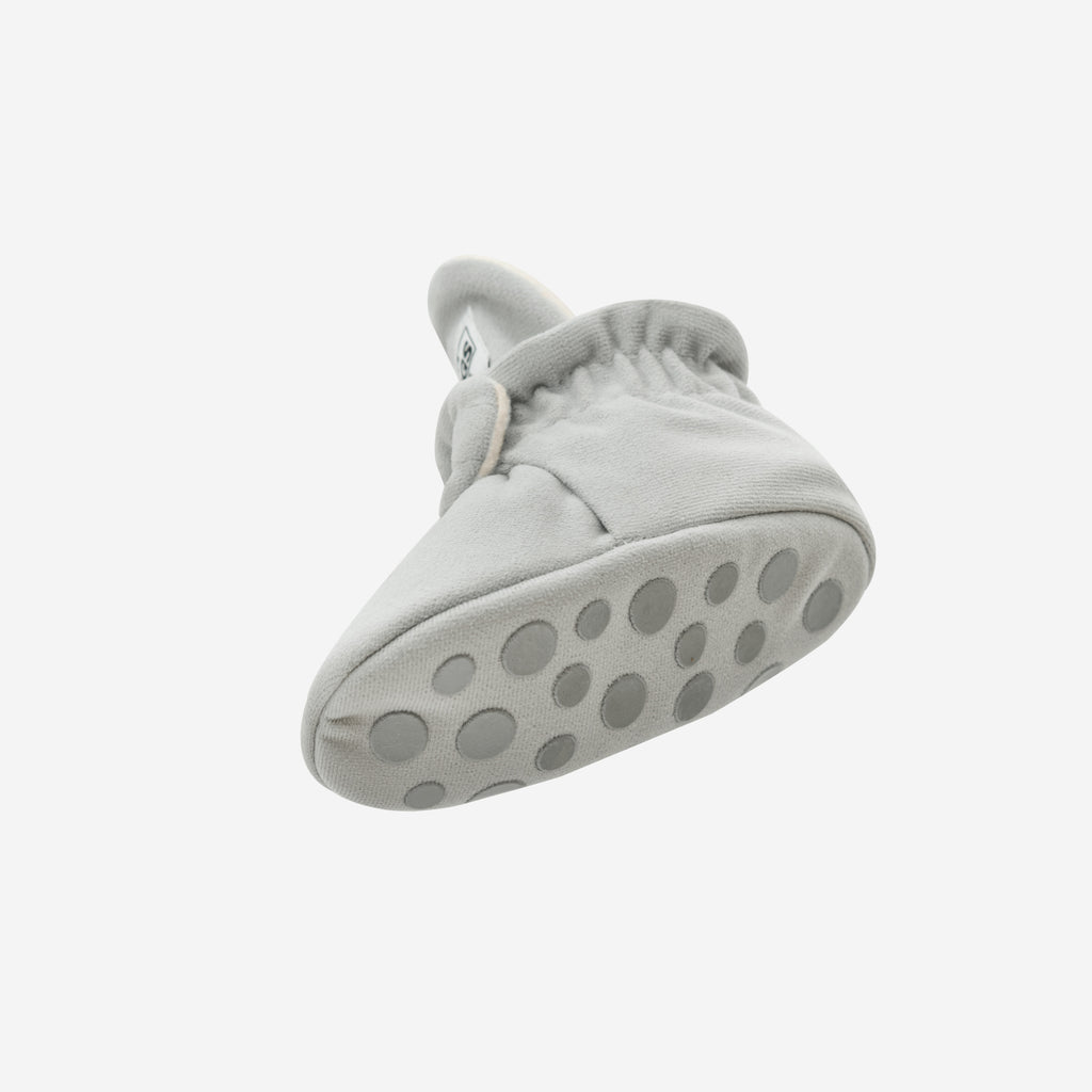 Zapatos Bebé Gamuza Gris Claro Gripper
