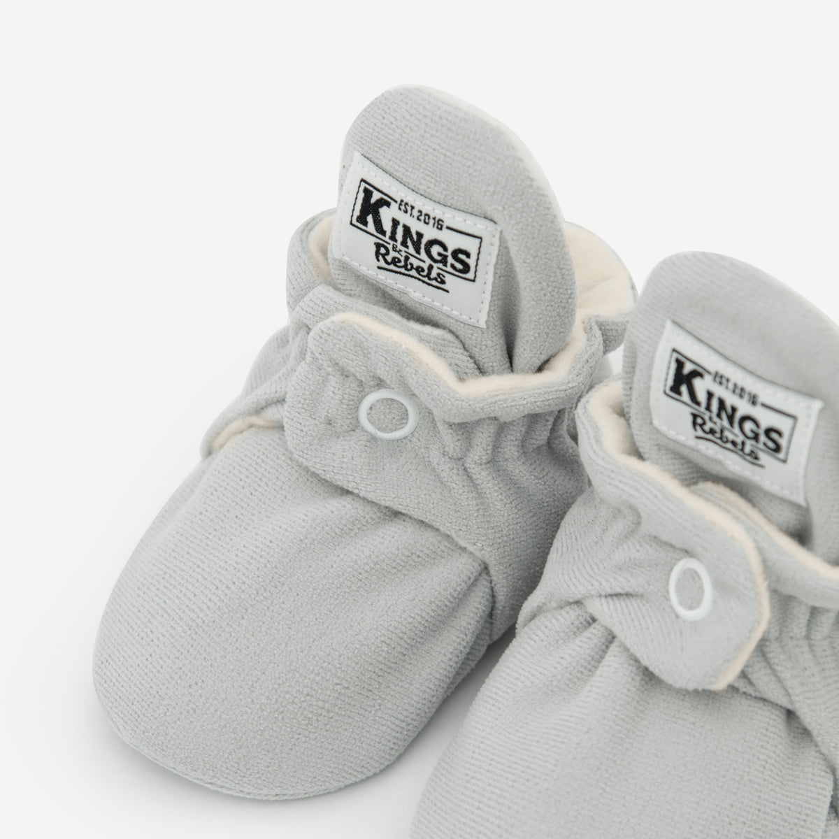 Zapatos Bebé Gamuza Gris Claro Gripper