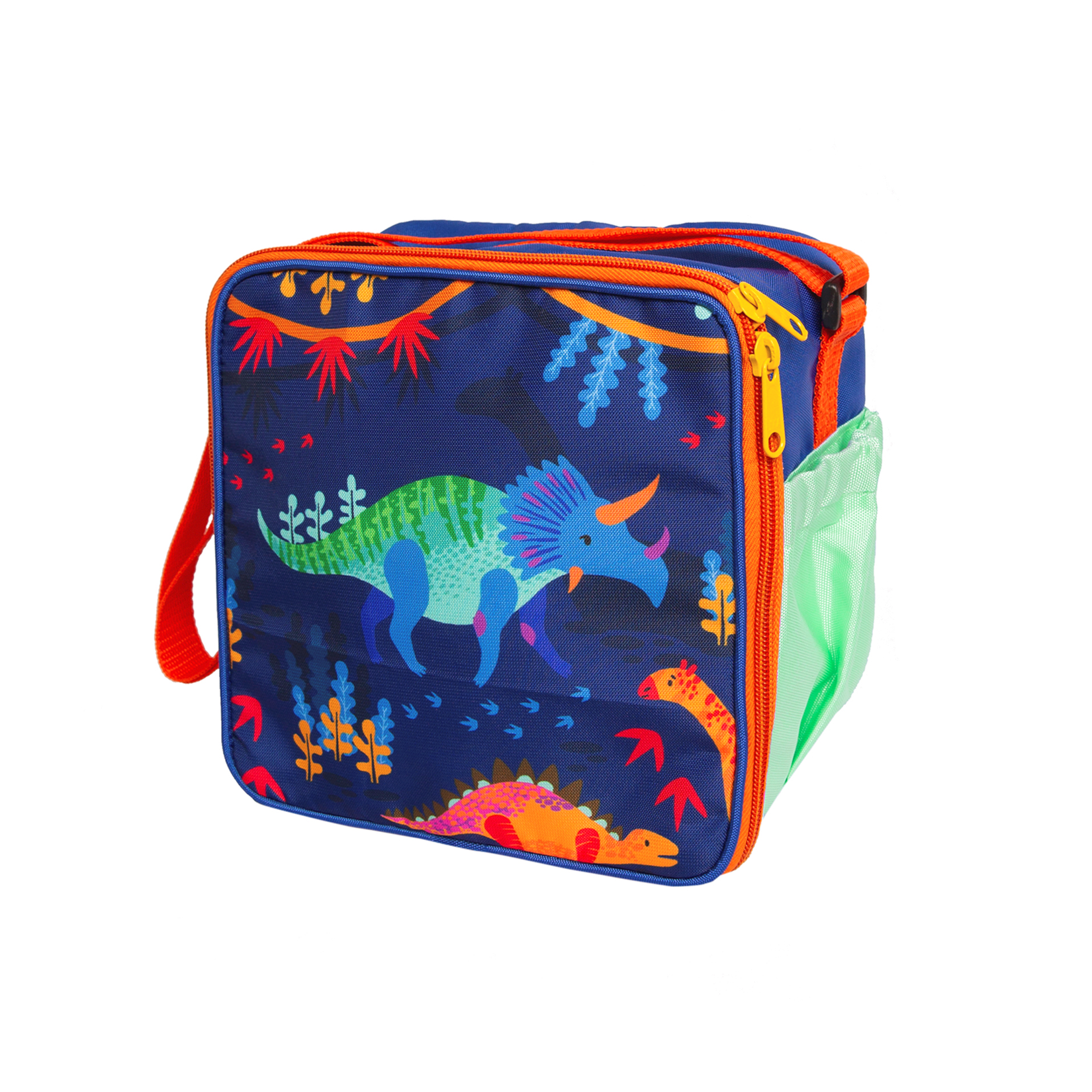 Combo Lonchera Cuadrada Dinosaurios + Bolsa Multiusos Dinosaurios