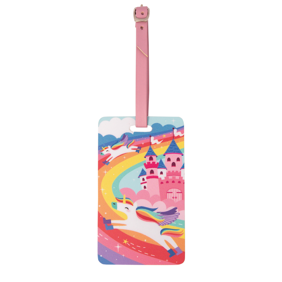 Combo morral + marcador de maleta Unicornio