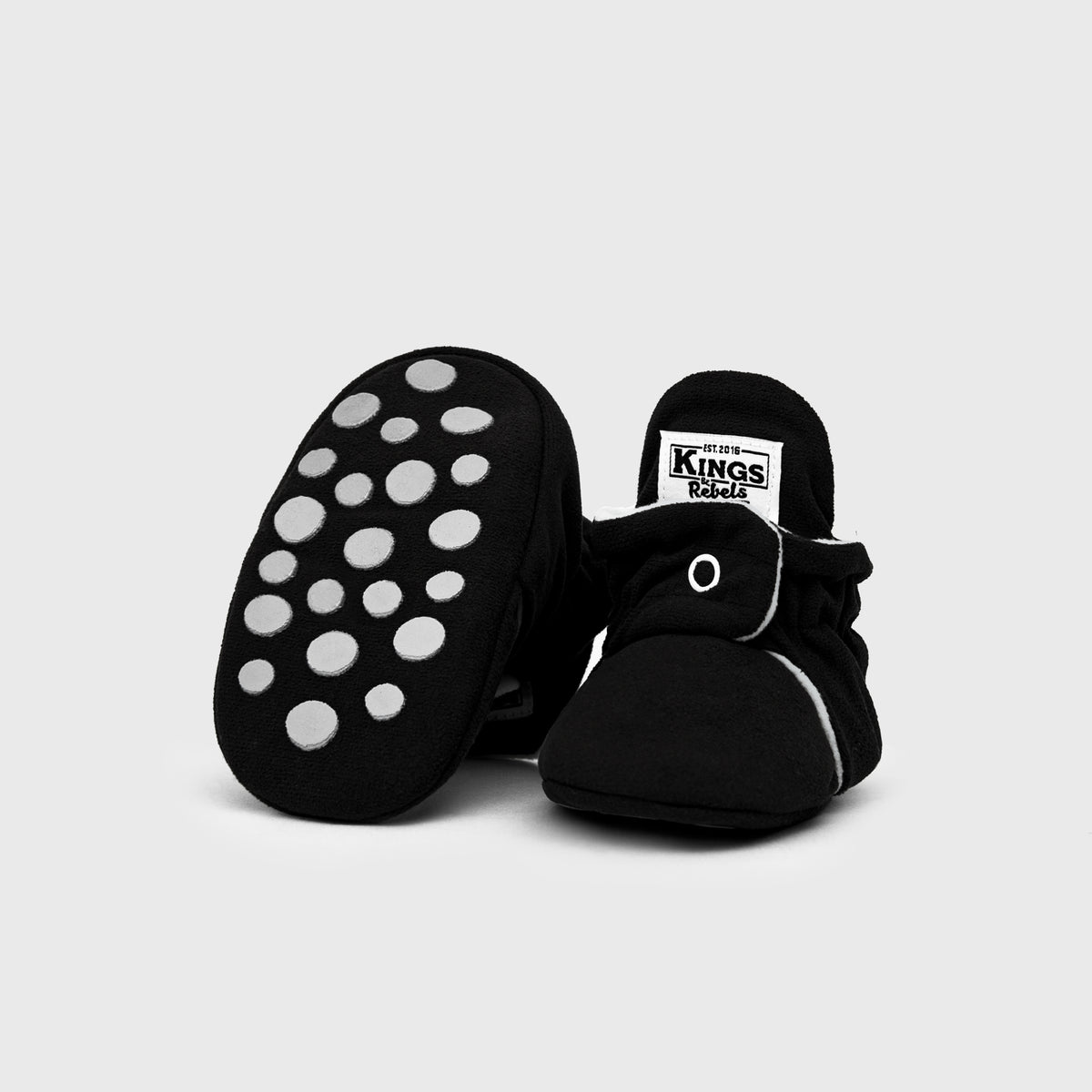 Zapatos Bebé Gamuza Negro Gripper