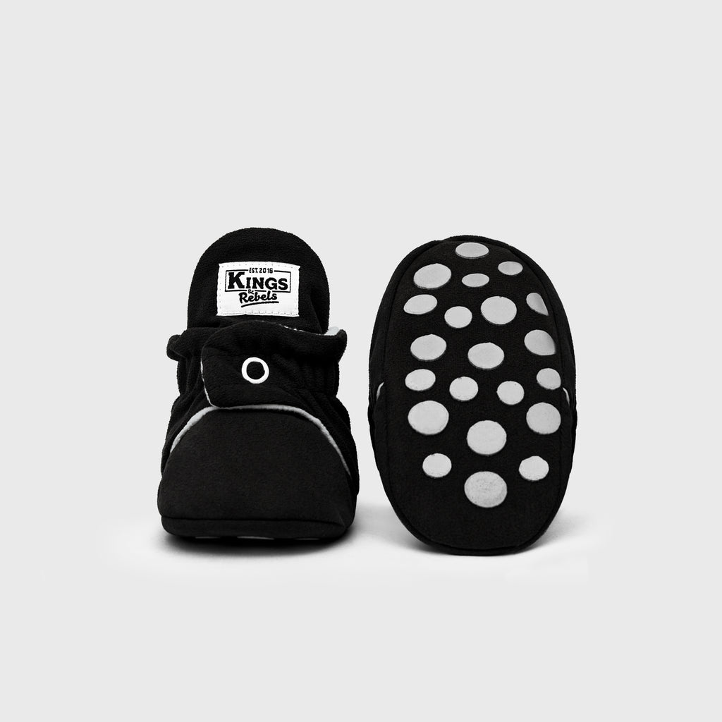 Zapatos Bebé Gamuza Negro Gripper