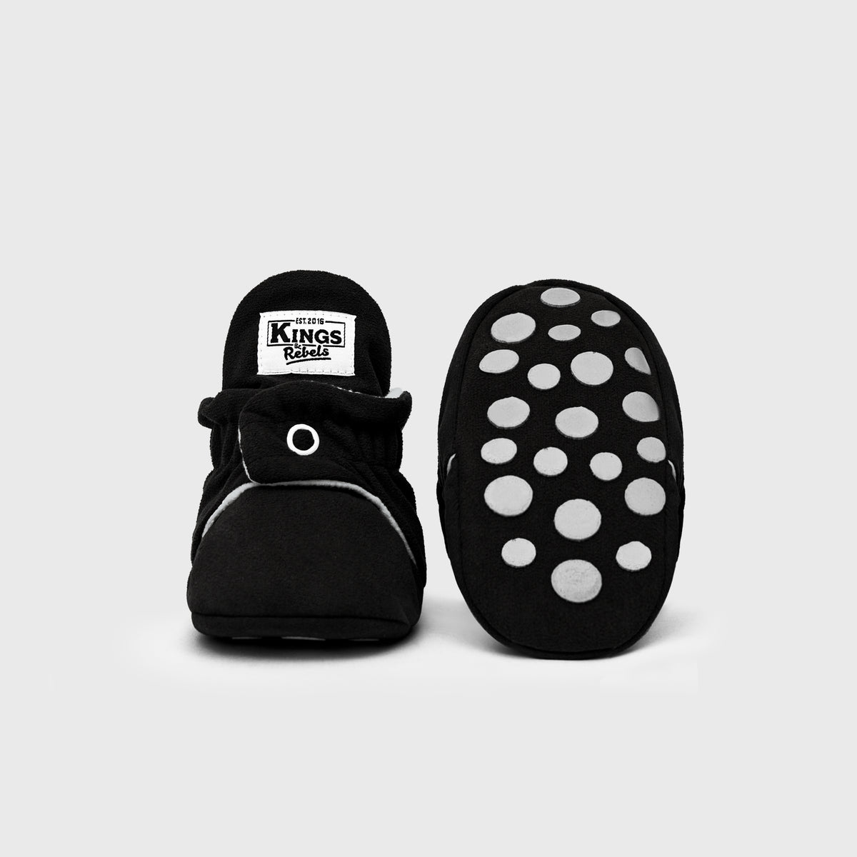 Zapatos Bebé Gamuza Negro Gripper