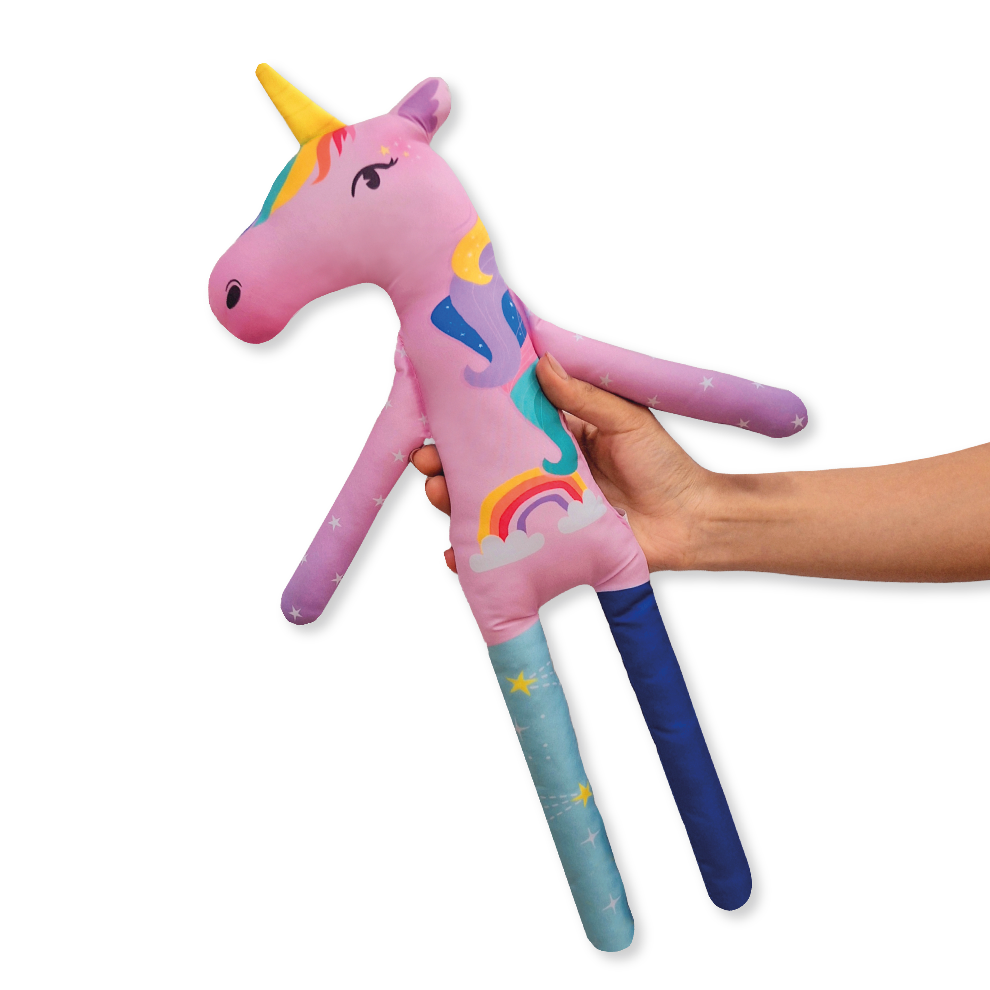 Combo Cobija unicornios + unicornio arcoiris