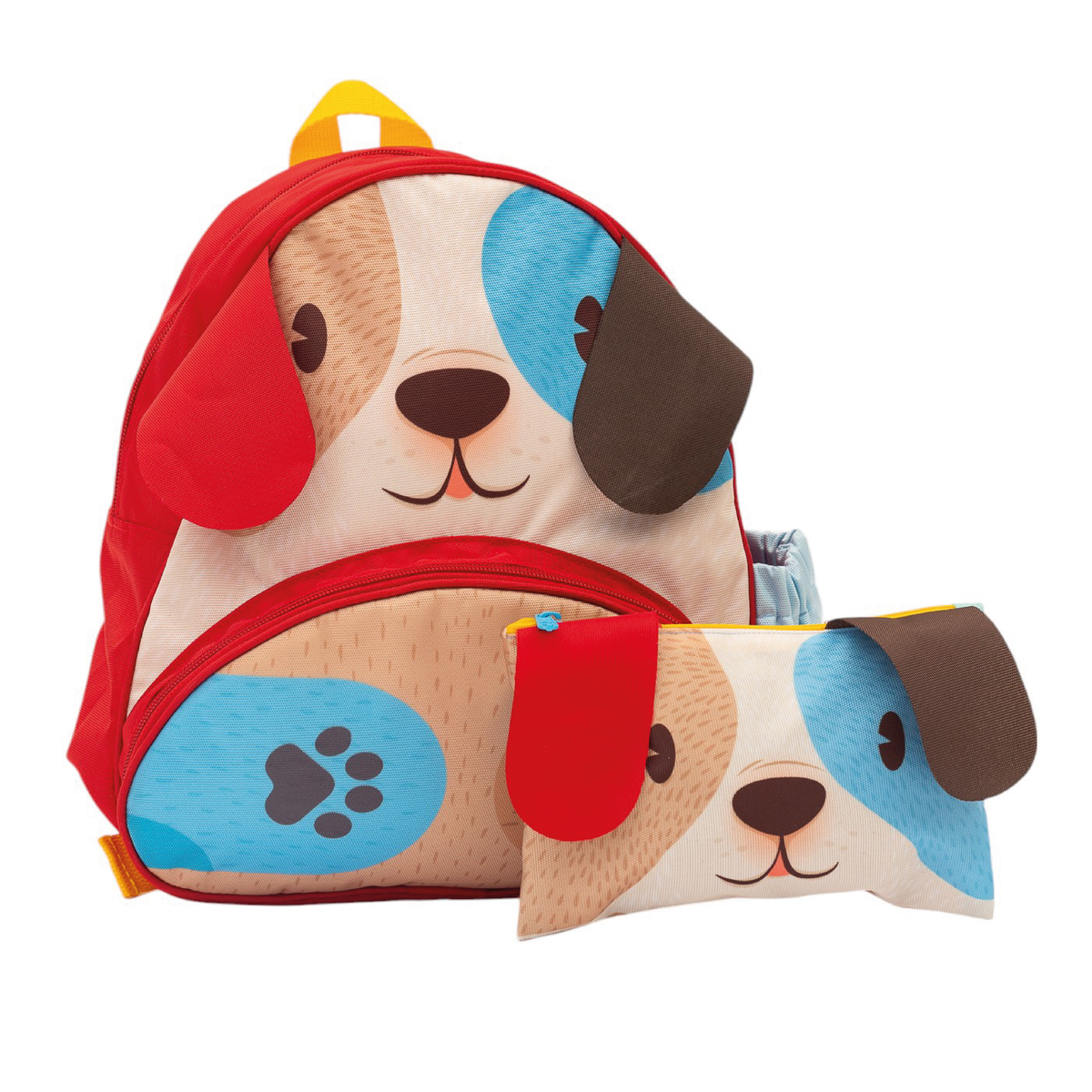 Combo morral + Bolsa de color cara Perritos