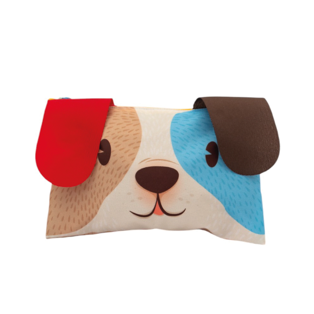 Combo morral + Bolsa de color cara Perritos