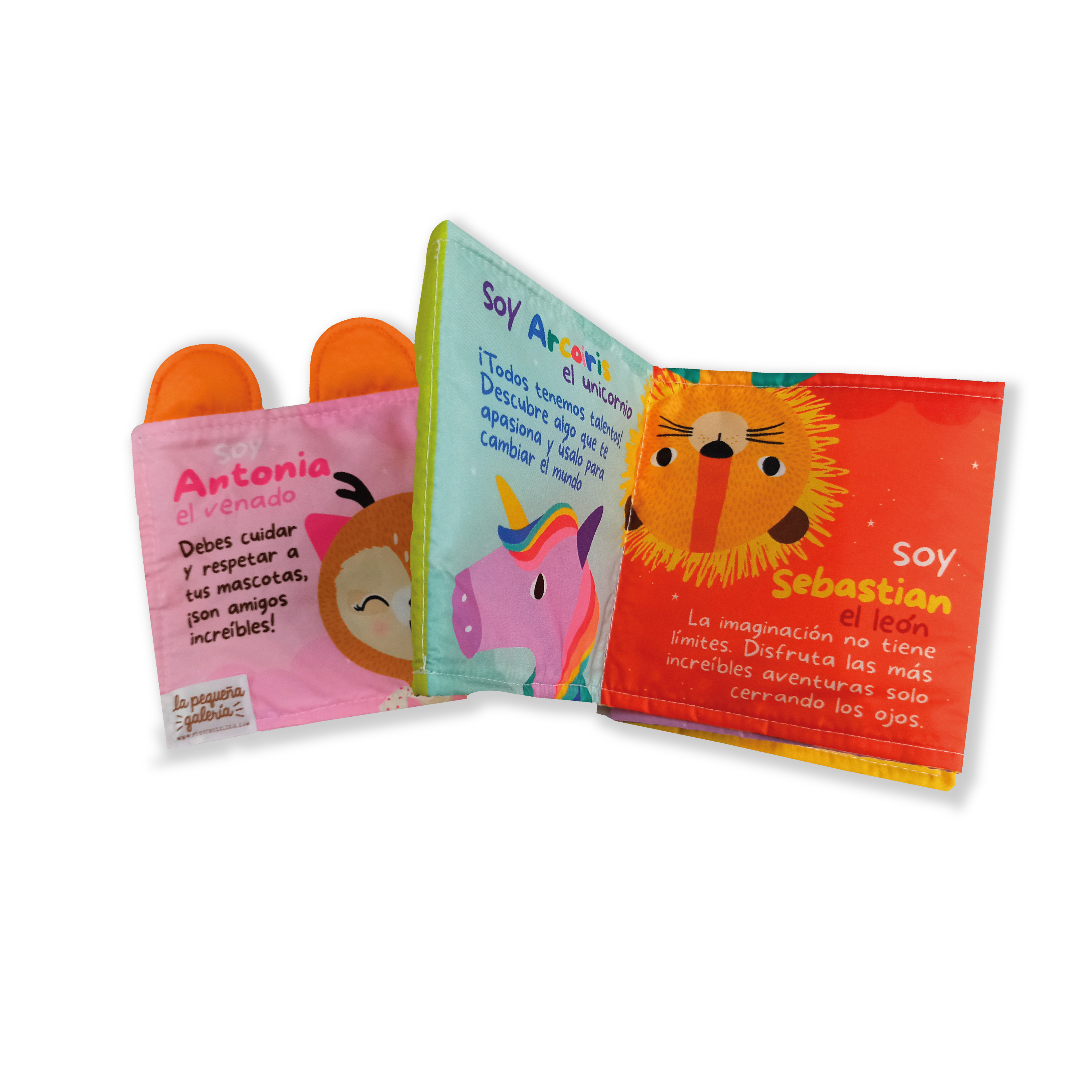 Combo libro de tela + peluche conejita lucy