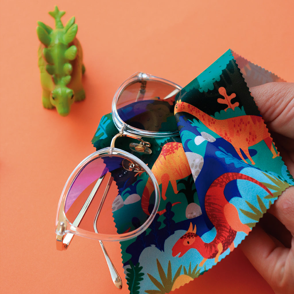 Paño para Gafas Dinosaurios