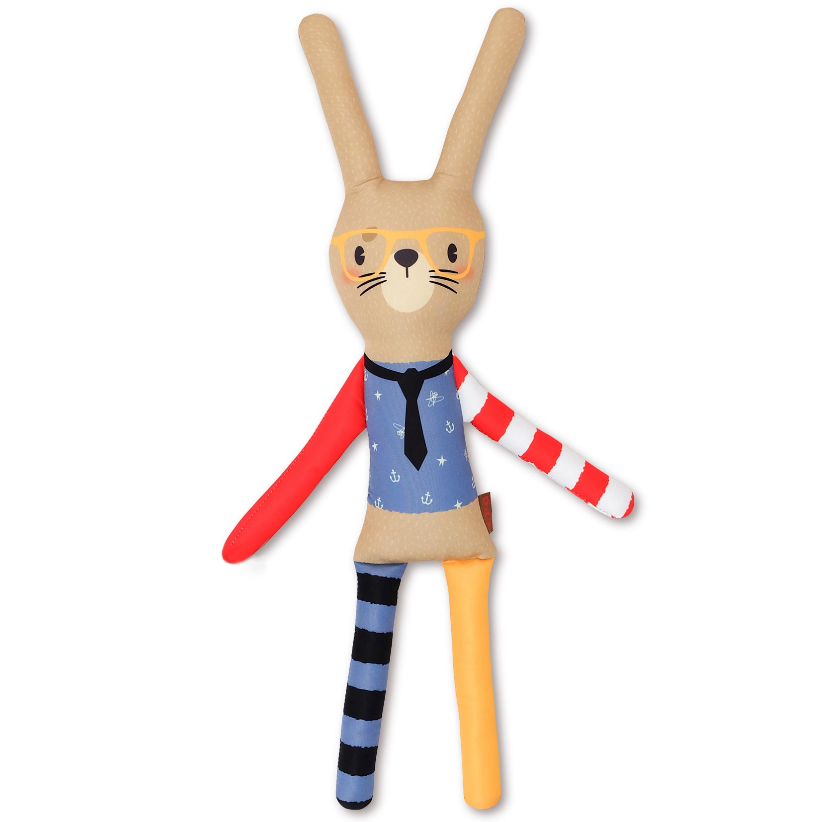 Combo libro de tela + peluche Conejo Rafael